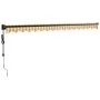 Toldo retráctil automático amarillo y blanco 4,5x3 m von , Markisen - Ref: Foro24-3154509, Preis: 354,07 €, Rabatt: -5%%