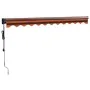Toldo retráctil automático naranja y marrón 3x2,5 m de , Toldos - Ref: Foro24-3154516, Precio: 273,90 €, Descuento: -5%%