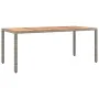 Set comedor jardín 9 pzas y cojines ratán sintético gris by , Garden sets - Ref: Foro24-3157560, Price: 1,00 €, Discount: -5%%