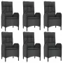 Set de comedor de jardín 9 pzas y cojines ratán sintético negro by , Garden sets - Ref: Foro24-3185196, Price: 1,00 €, Discou...