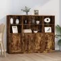 Aparador alto 3 piezas madera contrachapada roble ahumado von , Sideboards - Ref: Foro24-3185308, Preis: 207,33 €, Rabatt: -5%%