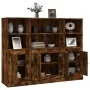 Aparador alto 3 piezas madera contrachapada roble ahumado von , Sideboards - Ref: Foro24-3185308, Preis: 207,33 €, Rabatt: -5%%