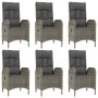 Set comedor jardín 9 pzas y cojines ratán sintético negro gris | Foro24.es | Tu tienda online para hogar, jardín y más Foro24.es