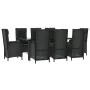 Set de comedor de jardín 9 pzas y cojines ratán sintético negro von , Gartensets - Ref: Foro24-3185194, Preis: 1,00 €, Rabatt...