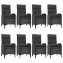 Set de comedor de jardín 9 pzas y cojines ratán sintético negro von , Gartensets - Ref: Foro24-3185194, Preis: 1,00 €, Rabatt...