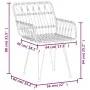 Juego de comedor de jardín 7 piezas ratán sintético negro by , Garden sets - Ref: Foro24-3157871, Price: 611,10 €, Discount: ...