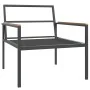 Juego muebles de jardín 3 pzas y cojines acero gris antracita | Foro24.es | Tu tienda online para hogar, jardín y más Foro24.es