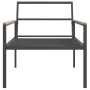 Juego muebles de jardín 3 pzas y cojines acero gris antracita | Foro24.es | Tu tienda online para hogar, jardín y más Foro24.es