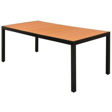 Mesa de jardín de aluminio y WPC marrón 185x90x74 cm von , Gartentische - Ref: Foro24-42795, Preis: 320,17 €, Rabatt: -5%%