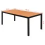 Mesa de jardín de aluminio y WPC marrón 185x90x74 cm von , Gartentische - Ref: Foro24-42795, Preis: 320,17 €, Rabatt: -5%%