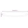 Superficie de mesa madera maciza de pino blanco Ø70x2,5 cm von , Tischplatten - Ref: Foro24-813655, Preis: 54,98 €, Rabatt: -5%%