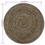Alfombra de yute tejida a mano negro y natural 90 cm de , Alfombras - Ref: Foro24-133725, Precio: 29,43 €, Descuento: -5%%