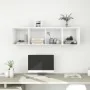TV de pared con madera contrachapada blanco 37x37x142,5 cm by , TV Furniture - Ref: Foro24-805489, Price: 58,81 €, Discount: ...