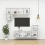 TV de pared con madera contrachapada blanco 37x37x142,5 cm by , TV Furniture - Ref: Foro24-805489, Price: 58,81 €, Discount: ...