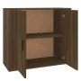 Aparador de madera contrachapada marrón roble 80x33x70 cm de , Aparadores - Ref: Foro24-816567, Precio: 87,16 €, Descuento: -5%%