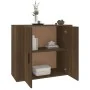 Aparador de madera contrachapada marrón roble 80x33x70 cm de , Aparadores - Ref: Foro24-816567, Precio: 87,16 €, Descuento: -5%%