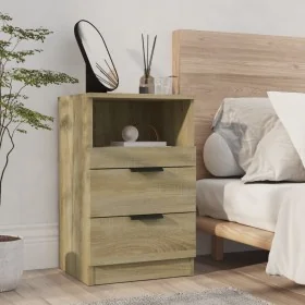 Mesita de noche madera contrachapada color roble Sonoma von , Nachttische - Ref: Foro24-811238, Preis: 58,38 €, Rabatt: -5%%