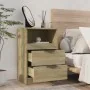 Mesita de noche madera contrachapada color roble Sonoma von , Nachttische - Ref: Foro24-811238, Preis: 58,38 €, Rabatt: -5%%