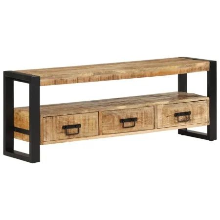 Mueble de TV madera maciza de mango 120x33x45 cm by , TV Furniture - Ref: Foro24-351669, Price: 259,93 €, Discount: -5%%