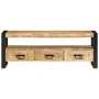 Mueble de TV madera maciza de mango 120x33x45 cm by , TV Furniture - Ref: Foro24-351669, Price: 259,93 €, Discount: -5%%