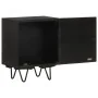Mesita de noche con frontal de latón mango maciza 40x30x50 cm by , Nightstands - Ref: Foro24-322680, Price: 126,03 €, Discoun...