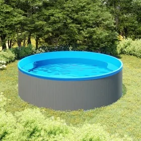 Piscina de chapoteo gris 350x90 cm by , Swimming pools - Ref: Foro24-92808, Price: 382,65 €, Discount: -5%%