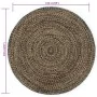 Alfombra hecha a mano de yute negra y natural 150 cm de , Alfombras - Ref: Foro24-133727, Precio: 68,43 €, Descuento: -5%%