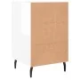 Mesita de noche madera de ingeniería blanco brillo 40x40x66 cm | Foro24.es | Tu tienda online para hogar, jardín y más Foro24.es