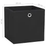 Cajas de almacenaje 10 uds tela no tejida negro 28x28x28 cm by , Storage baskets - Ref: Foro24-325189, Price: 41,65 €, Discou...