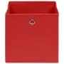 Cajas de almacenaje 4 uds tela no tejida rojo 28x28x28 cm | Foro24.es | Tu tienda online para hogar, jardín y más Foro24.es