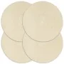 Manteles individuales redondos 4 uds algodón natural liso 38 cm | Foro24.es | Tu tienda online para hogar, jardín y más Foro24.es
