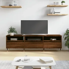 Mueble de TV madera contrachapada roble marrón