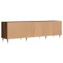 Mueble de TV madera contrachapada roble marrón 150x30x44,5 cm von , TV-Möbel - Ref: Foro24-831267, Preis: 110,16 €, Rabatt: -5%%