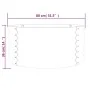 Jardinera de acero recubrimiento en polvo 80x80x36 cm plateado von , Töpfe und Pflanzgefäße - Ref: Foro24-318857, Preis: 44,3...