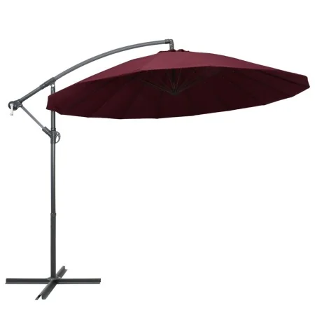 Sombrilla colgante con palo de aluminio burdeos 3 m | Foro24.es | Tu tienda online para hogar, jardín y más Foro24.es