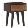 Mesita de noche de madera maciza reciclada 40x30x50 cm by , Nightstands - Ref: Foro24-287856, Price: 85,51 €, Discount: -5%%