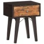 Mesita de noche de madera maciza reciclada 40x30x50 cm by , Nightstands - Ref: Foro24-287856, Price: 85,51 €, Discount: -5%%