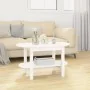 Mesa de centro de madera maciza de pino blanco 80x45x45 cm de , Mesas de centro - Ref: Foro24-822293, Precio: 78,05 €, Descue...