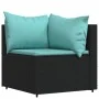 Juego de jardín con cojines 4 piezas ratán sintético negro von , Outdoor-Sofas - Ref: Foro24-319797, Preis: 273,92 €, Rabatt:...