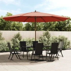 Comprar Sombrilla de jardín con poste de madera