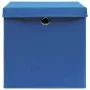 Cajas de almacenaje con tapas 4 uds azul 28x28x28 cm by , Storage baskets - Ref: Foro24-325196, Price: 28,06 €, Discount: -5%%