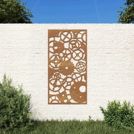 Adorno de pared de jardín acero corten rueda dentada 105x55 cm von , Poster, Drucke und visuelle Kunst - Ref: Foro24-824492, ...