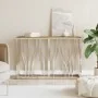 Mesa consola acero inoxidable y madera maciza acacia plateada | Foro24.es | Tu tienda online para hogar, jardín y más Foro24.es