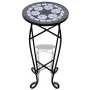 Mesa auxiliar para plantas mosaico negro y blanco by , Pot stands - Ref: Foro24-41129, Price: 36,84 €, Discount: -5%%