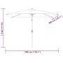 Sombrilla de jardín con palo de metal taupe 300x200 cm | Foro24.es | Tu tienda online para hogar, jardín y más Foro24.es