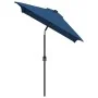 Sombrilla de jardín con palo de metal azul azure 300x200 cm by , Umbrellas - Ref: Foro24-47129, Price: 64,55 €, Discount: -5%%