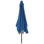 Sombrilla de jardín con palo de metal azul azure 300x200 cm by , Umbrellas - Ref: Foro24-47129, Price: 64,55 €, Discount: -5%%