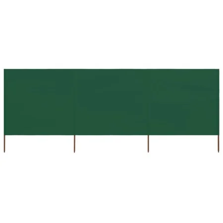 Paravientos de playa de 3 paneles tela verde 400x80 cm by , Umbrellas - Ref: Foro24-47141, Price: 38,27 €, Discount: -5%%