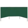 Paravientos de playa de 3 paneles tela verde 400x80 cm by , Umbrellas - Ref: Foro24-47141, Price: 38,27 €, Discount: -5%%