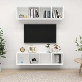 Muebles de salón de pared 2 uds madera ingeniería blanco von , TV-Möbel - Ref: Foro24-3079781, Preis: 114,04 €, Rabatt: -5%%